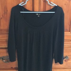 Small black AB Studio 3/4 arm sweater